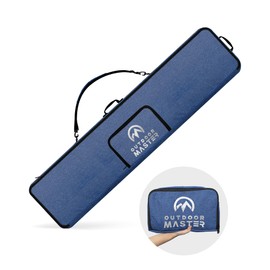 OutdoorMaster Snowboard Bag - 900D Water Resistant Snowboard Travel Bag with Shoulder Strap, Foldable Storage Design - Blue, M