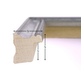 Craig Frames 314SI, Ornate Silver Picture Frame, 13 x 19 Inch