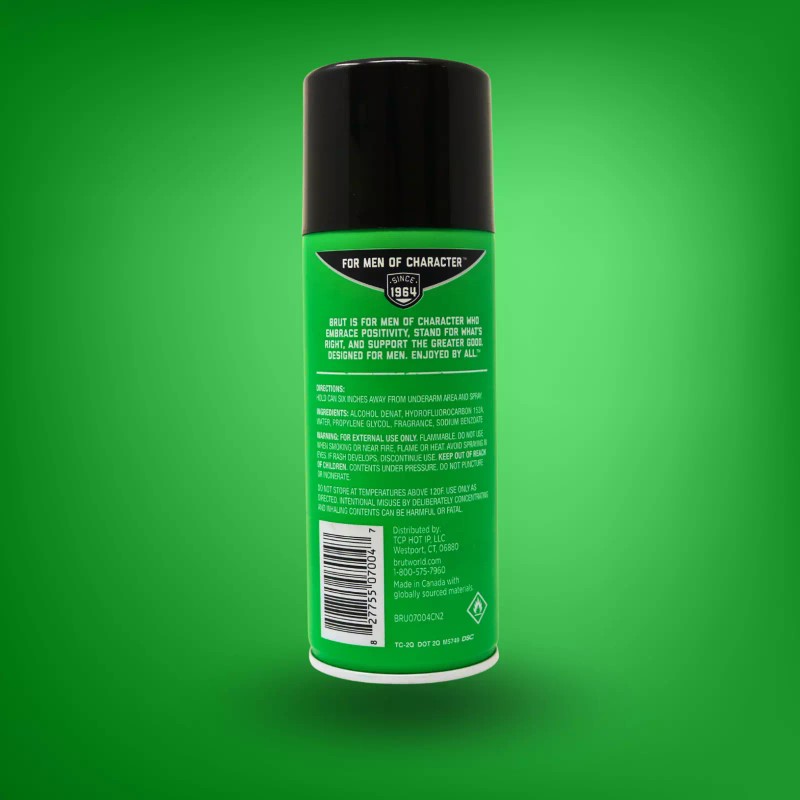 Brut Free Aluminum Deodorant Spray, 24 HR Odor Protection 10oz
