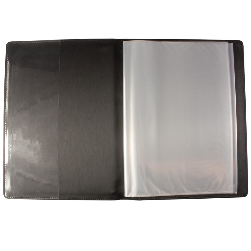 eco-eco A5 50% Recycled 40 Pocket Black Professional Business Display