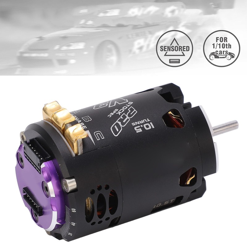 540 V3 10.5T Sensored Brushless Motor RC Car Motor for