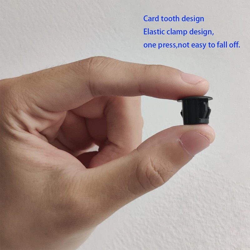 30 Pcs Black Hole Plugs 10mm (3/8") for Cabinet and