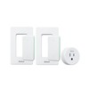 Zoiinet Remote Control Outlet Plug with 2 Switches, Buckle Design