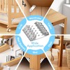 20 pieces corner connectors, stainless steel, Jeboler corner brackets, triangle
