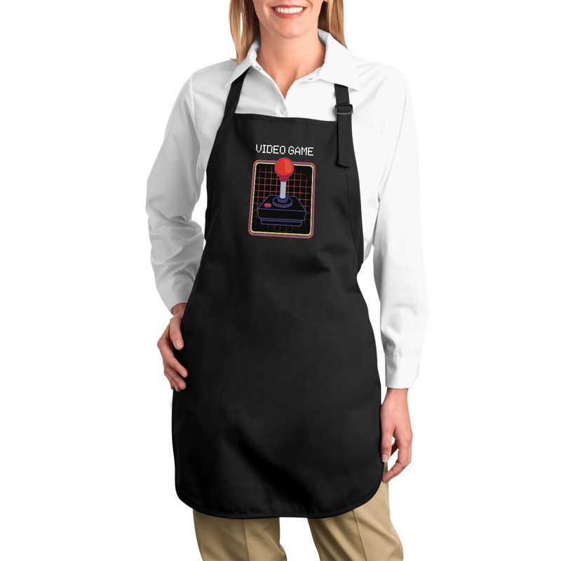 fabulous Premium Kitchen Apron Video Game Controller Synthwave Joystick Video