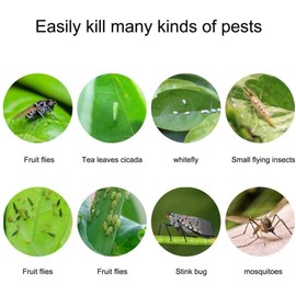 Faicuk 20 Pack Dual Sided Yellow Sticky Traps for Flying Plant Insect Like Fungus Gnats, Aphids, Whiteflies, Leafminers (6x8 Inches, Twist Ties Included)