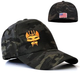 Black Multicam Camouflage US Navy Seal Team Six Baseball Cap Flexible Fit Tactical Seals Trident Airsoft Operator Hat