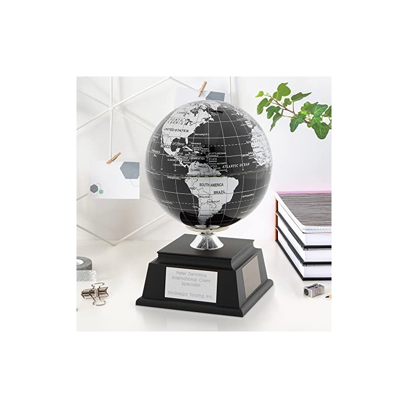 Black Solar Globe (Free Customization) - Things Remembered
