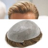 Healthlif Thin Skin Mens Toupee Human Hair Replacement System Full
