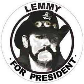 Lemmy For President Vintage Decal Sticker Souvenir Skateboard Laptop