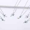 Aurora Tears 925 Sterling Silver 26 Letter Necklaces Initial A