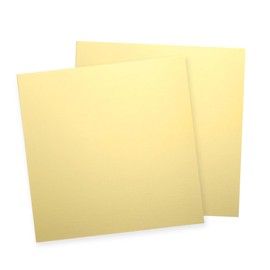 uxcell 2Pcs Pure Brass Sheet, 4" x 4", 18 Gauge (1mm) Thickness, Metal Brass Plate with Gloves for Crafting, Modelers, Jewelry, Repairs, Electrical Repairs (Gold)