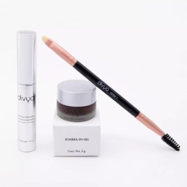 Divya Kit Potencializador + Pincel 2 En 1 + Sombra En Gel Divya