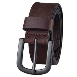 Dickies Men's Casual Leather Belt, Brown, 30
