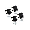 QCAA Magnetic Touch Latch for Cabinet, Push to Open, Double