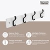 Keypak Minimalistic Wall-Mounted Coat Rack – 4 Hooks on Stylish