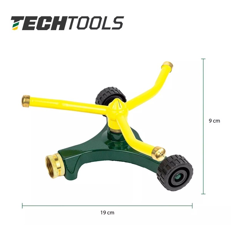 CNX Techtools Aspersor Metálico De Riego Giratorio (360 Grados)