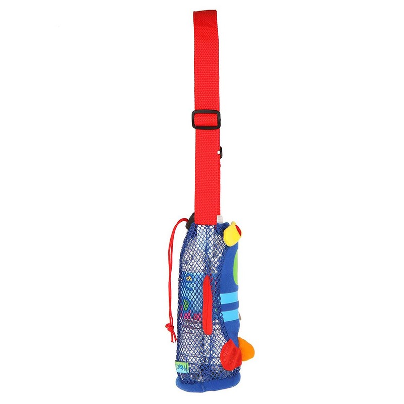 Stephen Joseph SJ670181 Children's Aeroplane Bottle Holder, Polyester, Blue