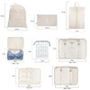 12Pcs Packing Travel Cubes for Suitcase Luggage Organizers with 5