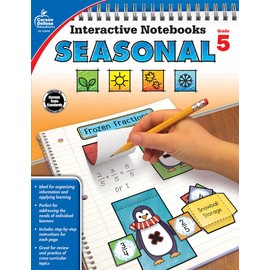 Carson Dellosa Interactive Notebooks Seasonal, Grade 5 Resource Book