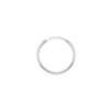 Men's Sterling Silver SINGLE Hoop Earring - Size: 3/4 INCH
