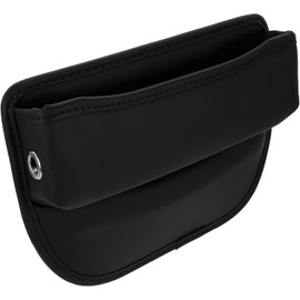 Relleno para Hueco de Asiento de Coche Portateléfono Negro, Cuero Pu, Diseño Versátil y Acabado Elegante, Organizador entre Asiento y Consola para Auto