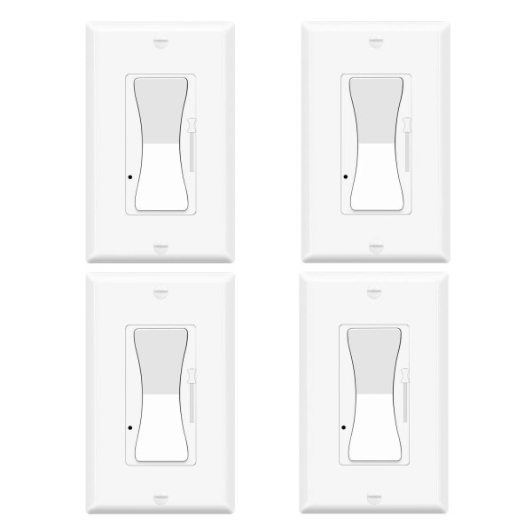 GREENCYCLE Decora Dimmer Light Switch Single Pole / 3-Way -