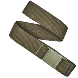 Arcade Belts A2 Atlas Unisex Adventure Belt: Heavy Duty Stretch, Metal Free Buckle, Ivy Green