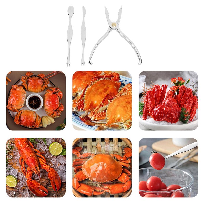 Seafood Tools Set Stainless Steel Lobster Crab Leg Cracker Nut
