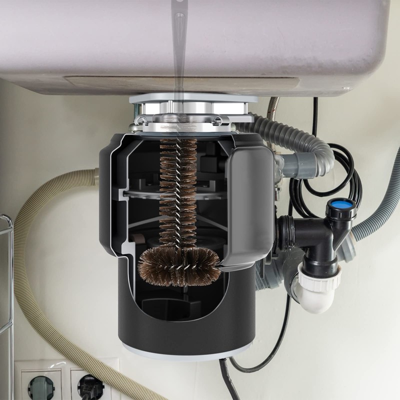 Garbage Disposal Brush, Universal Cleaning Cleaner Brush with Extra Long