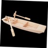 SEWACC Sailing Boat Ornament Miniature Gifts Hand Decor Wooden Craft