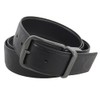Coach CQ024BLK Men's Outlet Brand Leather Belt, Black Harness Buckle,
