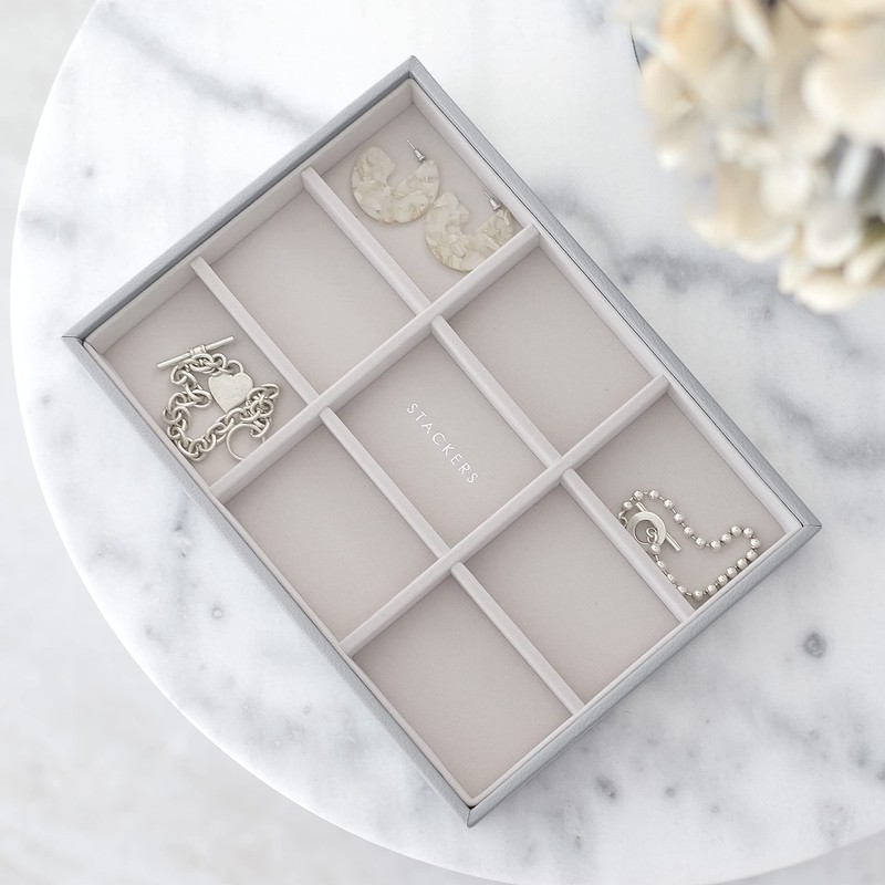 Stackers Pebble Grey Classic Statement Earring Jewellery Layer