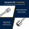 LYDODOKA Plumbing Tools, Angle Stop Wrench, Steel Angle On Wrench,