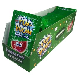 Tiltay Pop Boom – Watermelon Flavor Popping Candy with display box 24 packs