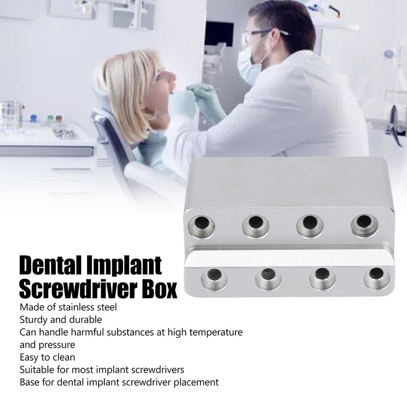 Dental Implant Screw Driver Base Stainless Steel Dentistry Tool Kit