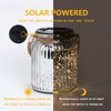 Hanging Solar Lantern Outdoor,Solar Lights Mercury Mason Jar Glass Hanging