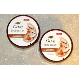 Dove 2 DOVE BODY SCRUB BROWN SUGAR & COCONUT BUTTER For Silky Smooth Skin Exfoliates
