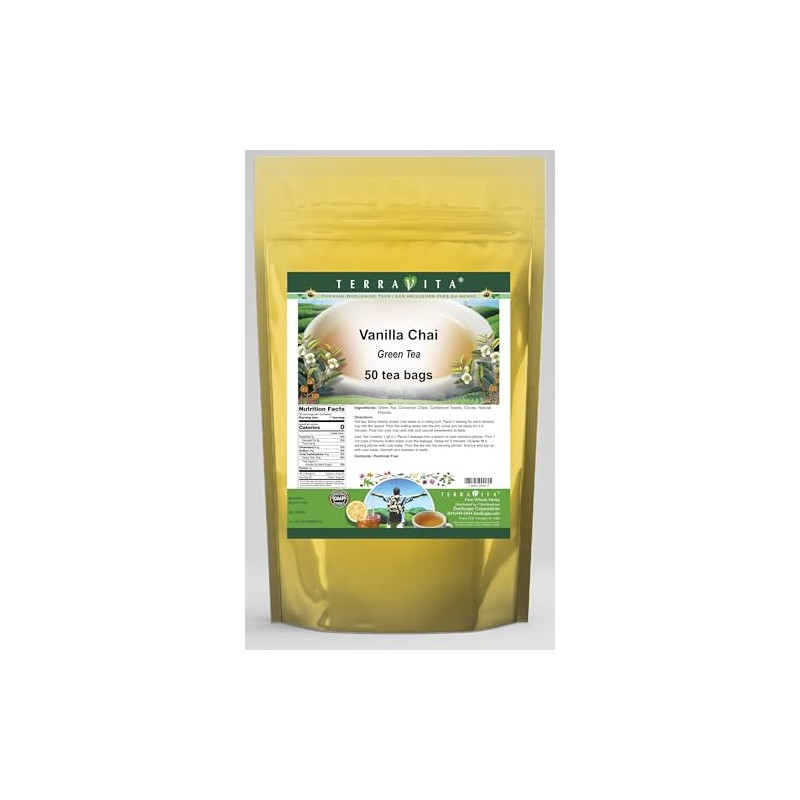 Vanilla Chai Green Tea (50 tea bags, ZIN: 545585)