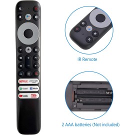 For TCL TCL RC902V (IR) Replacement Remote Control for TCL Mini-LED QLED 4K UHD Smart TV