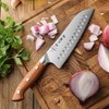 HEZHEN Santoku Chef Knife-7.3 inch Blade German DIN 1.4116 Stainless