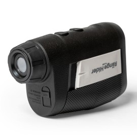 Range Hider – 7oz Golf Flask with Stainless Steel Liner, Shaped Like a Rangefinder, Magnetic Cap and Sides, Travel-Ready with Funnel – Golf Accessory and Gift for Men