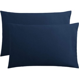Pillowcases, Pillow cover Super Soft and Cozy, Cotton with Envelope Closure Bed Pillow Cases, 50x80 cm (Blue, 2)