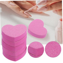 OHPHCALL 50pcs Washable Sponge Nail Files Dual-sided Manicure Block Nail Files for Smooth Polishing Compact and Reusable Care Tools for Women and Girls Pink