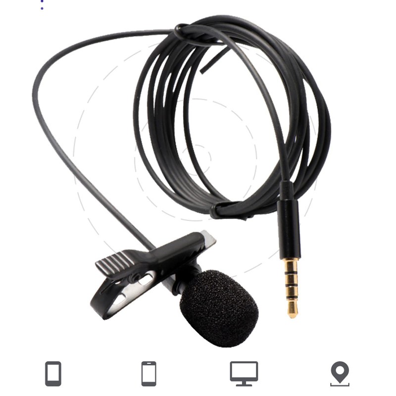 Lavalier Microphone Lapel Microphone Noise Reduction Microphone Omnidirectional Clip On