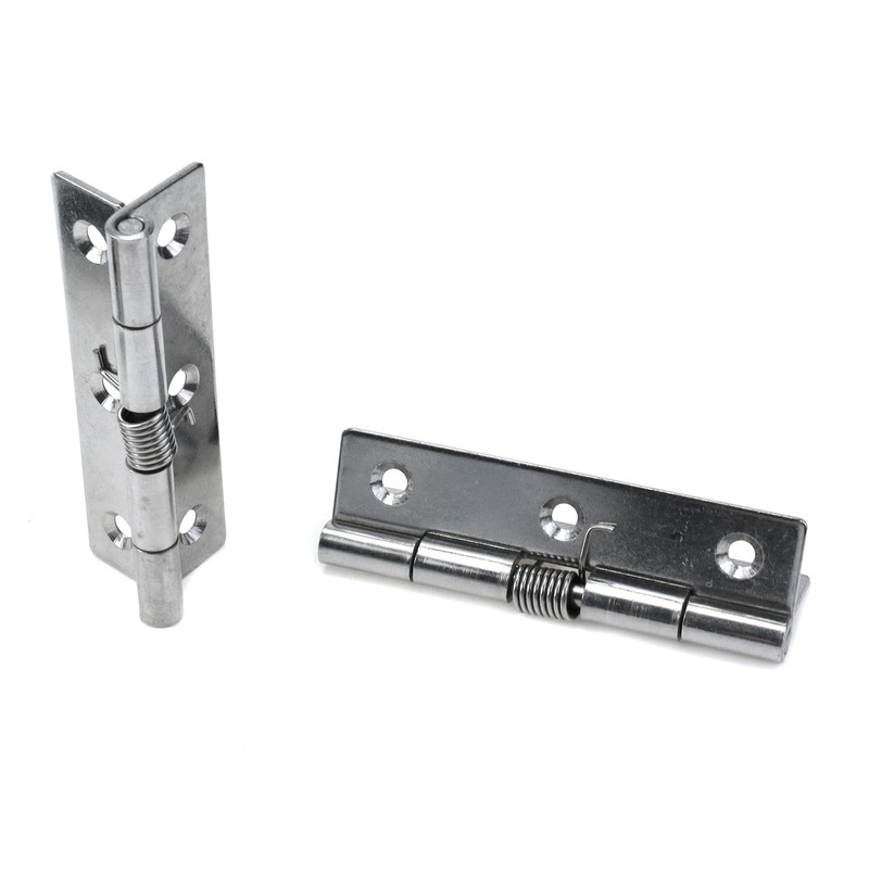 Tighall Spring Hinge Self Closing 4 Inch Length Stainless Steel,
