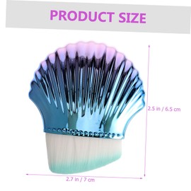 Gatuida 2pcs Small Nail Dust Brush Soft and Durable Foundation Applicator for Manicure and Makeup Multi Purpose Blush Brush for Nail Cleaning and Powder Application