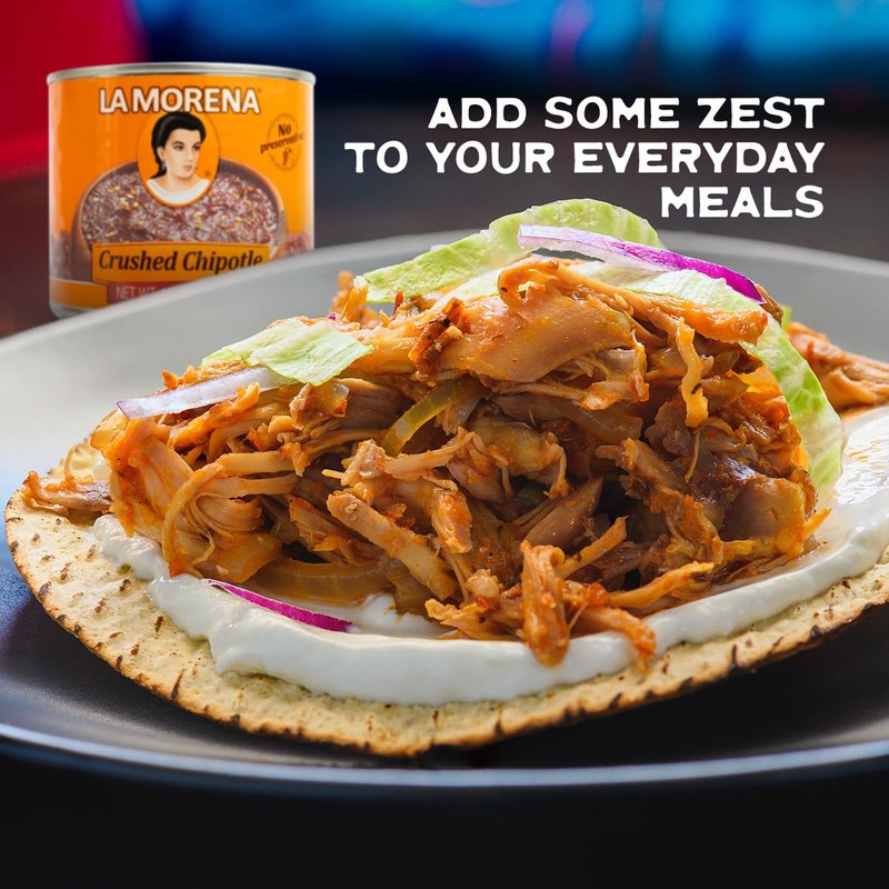 La Morena Crushed Chipotle peppers 13oz (SINGLE) (Packaging may vary)