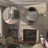 ThyFenno Battery Operated Wall Sconce with Remote Control Set of