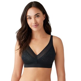 Wacoal Women's Elevated Allure Unlined Wirefree Bra, Black, 32C